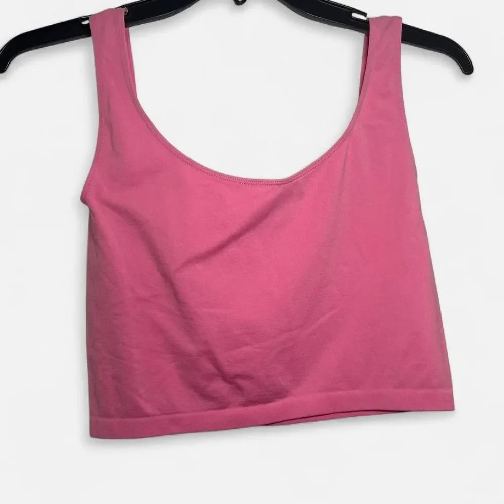 Free People Pink Crop Top - Picture 3 of 4